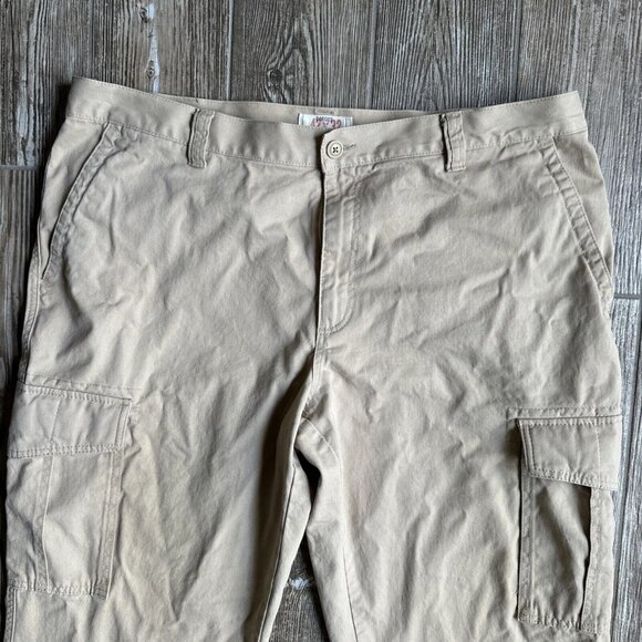 2/$18 SALE!‎ Old Navy Cargo Pants Mens 42x32 Tan Khaki Loose Utility Grunge - Picture 6 of 9